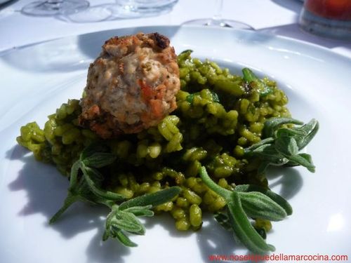 Rodrigo de la Calle en Aranjuez Arroz vegetal con ortiguilla