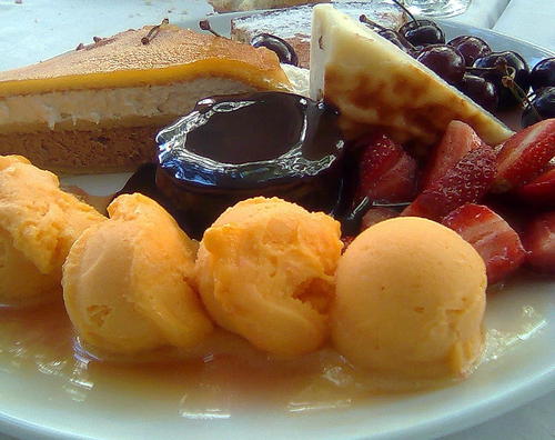 O'Peregrino en Valencia postre surtido