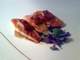 Restaurante Ximo Saez salmonetes con foie