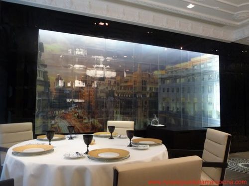Restaurante Ramón Freixa Madrid El mural trampantojo
