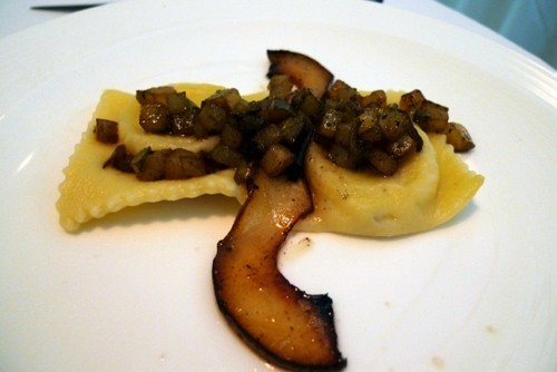 Restaurante Il Ritrovo (CERRADO) ravioli de gorgonzola con peras
