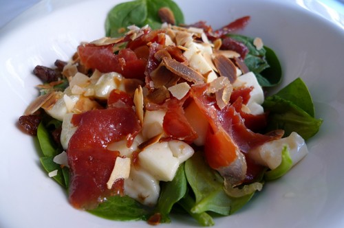 Restaurante La Pitanza ensalada tibia de espinacas