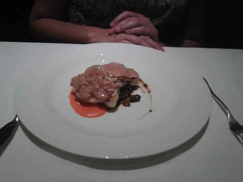 Rías Gallegas en Valencia Rape plancha con foie .