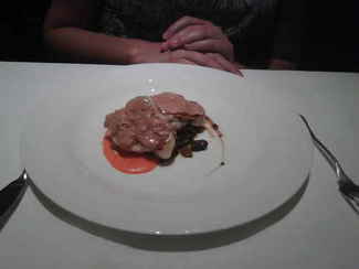 Rape plancha con foie .