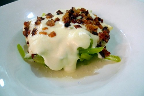 Pichorradicas borrajas con crema de patata