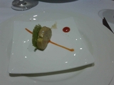 Restaurante en Murcia Foie micuit con galleta frutos secos .