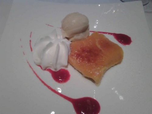 Diblú en Valencia Torrija de mango .