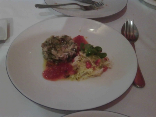 Restaurante en Viver Tartar de sardina .