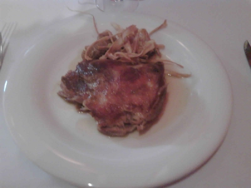 Restaurante Thalassa Fantástico cordero .