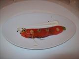 Restaurante Las Rejas Anguila ahumada con verduras encurtidas y salsa de yogur
