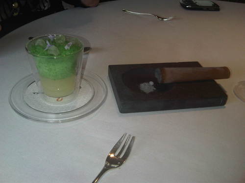 Restaurante en Girona Postre “viaje a la habana”