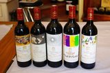 5 millésimes de Chateu Mouton Rostchild