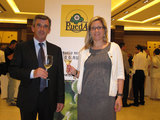 Fco. Javier de Iscar Martínez presidente del CRDO Rueda y Arancha Zamácola Feijoo, responsable de comunicación