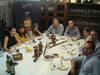 De izq. a dcha. Jana Cerdán, de la empresa de comunicación de Matusalem, representantes de Hello Valencia, Federico Oldenburg y Álvaro Cerrada, y representantes de la marca en España.