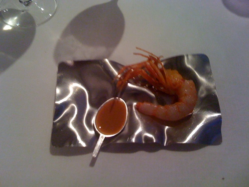 El Bulli (CERRADO) Gambas en dos cocciones