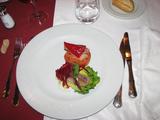 Restaurante El Churra Perdices murcianas de lechuga con medallón de tomate y bonito salado