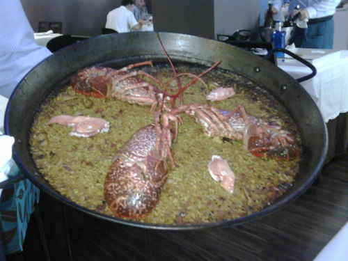 Restaurante Kaymus Arroz de bogavante .