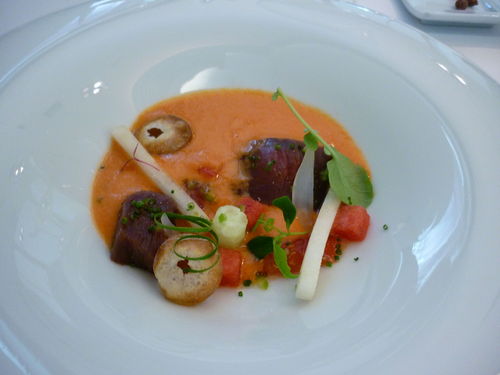 Apicius en Valencia Gazpacho.