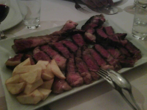 Meson Las Rejas en Albacete Chuletón de buey .
