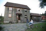 Casa de madera. Horno de pastelería