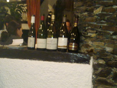 Restaurante El Bulli (CERRADO) Vinos consumidos en la cena.