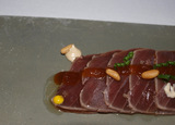 Restaurante en Valencia Tarantelo de Atún con cremoso de judías verdes