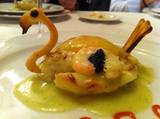 Restaurante Abadía del Rescate Patatas rellenas de caviar