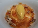 Restaurante ARC (Arrop Ricard Camarena) Calabaza, yogur, jengibre