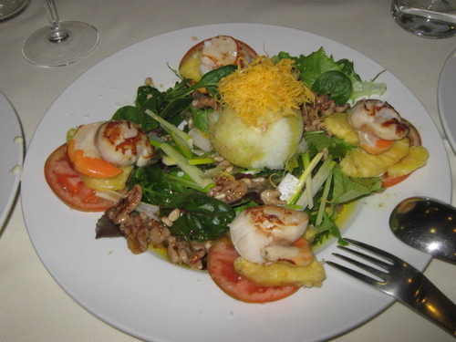 Restaurante Casa Delapio ensalada de vieiras