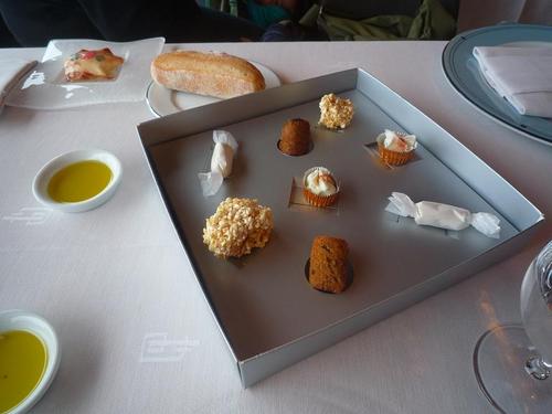 Restaurante Akelarre Estos son los aperitivos
