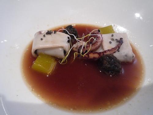 Restaurante Aizian sopa de chipiron, increíble lo rica que esta