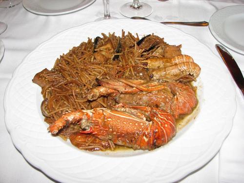 Xadó Fideos con langosta