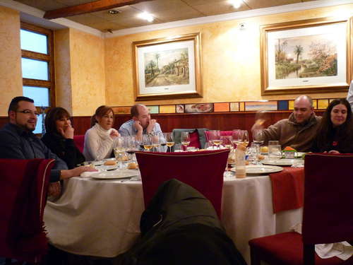 Algunos de los protagonistas disfrutando