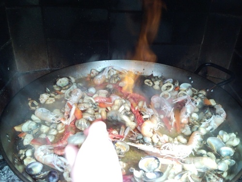 Flambeamos con un vasito de brandi