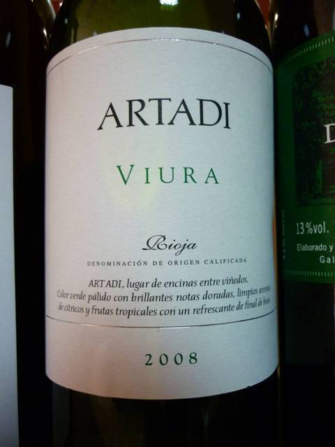 Artadi -Viura 2008-