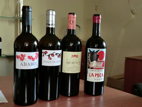 algunos vinos de los catados