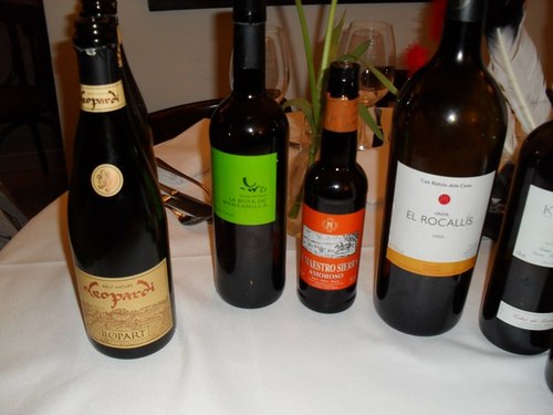 Los primeros vinos del dia...