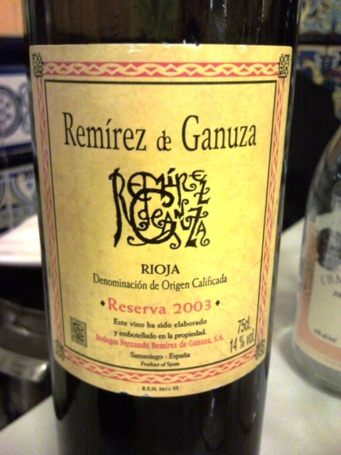 Remirez de Ganuza Reserva 2003