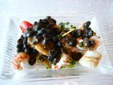 La Cabaña de la Finca Buenavista en Murcia (El Palmar) Alubias negras con marisco.
