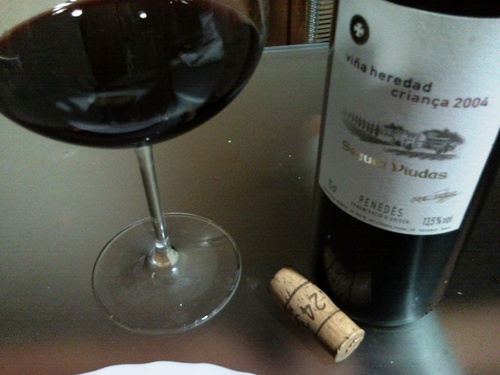 El tinto, de Penedés...