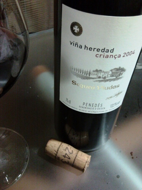 Viña Heredad Crianza 2004, creo que pasó ya su mejor momento...