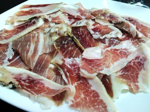 El jamoncico ibérico, estaba exquisito, tuvimos que repetir...;)