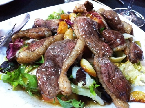 Ensalada templada de pato...