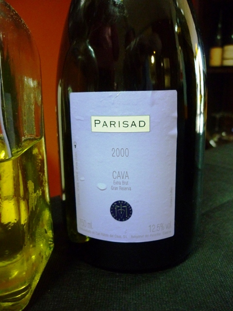 Parisad 2000, una de las estrellas del día, un cava muy especial...