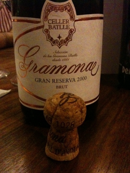Alucinante este cava. De lo mejor que he probado.