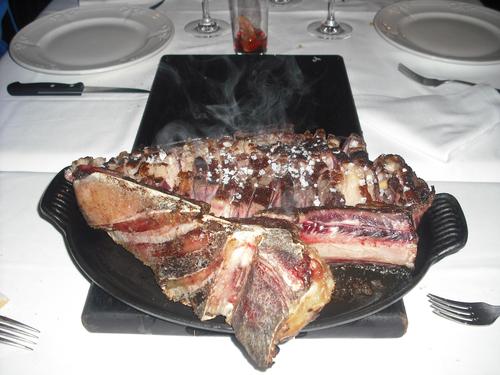 Restaurante Las Piscinas chuletón 