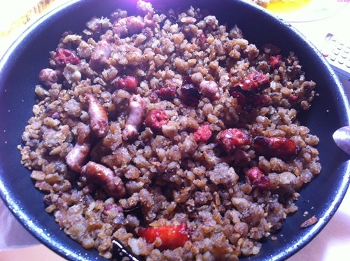 Migas con morcilla, 