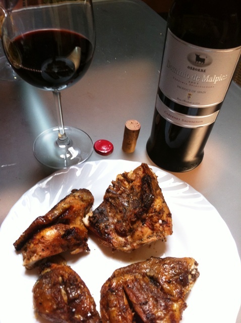 Pollo a la brasa, la cuestión es que la barbacoa no pare de trabajar, jejeje