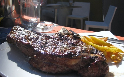 Asador El Pastoret en Náquera chuletón de "rubia gallega" que me comí.