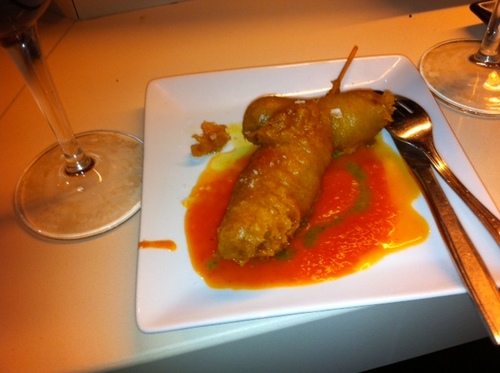 la chistorra en tempura